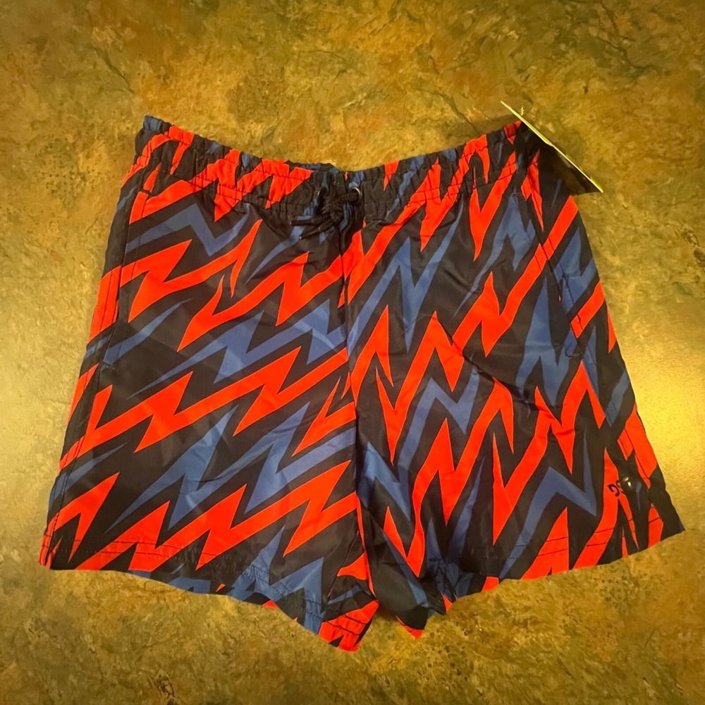 Boys DSG Woven Train Shorts Athletic Fit Elastic Waist Navy Bolt Size XS